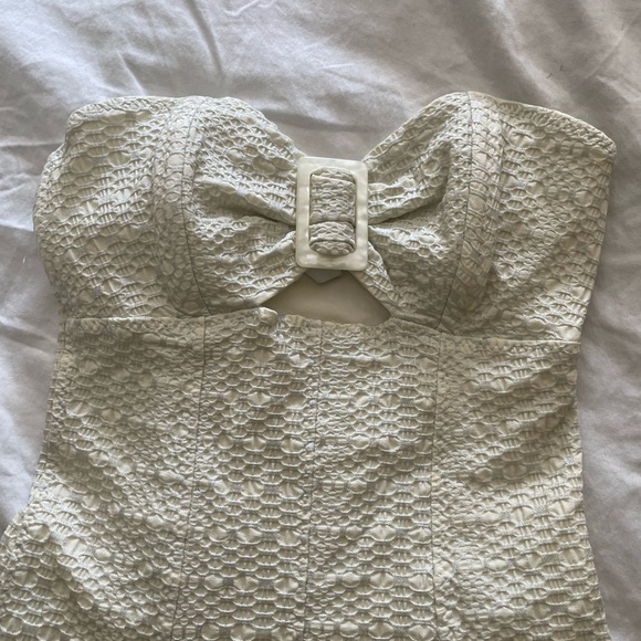 NWOT Lisa Marie Fernandez Buckle Bandeau Maillot swimsuit - Picture 11 of 13